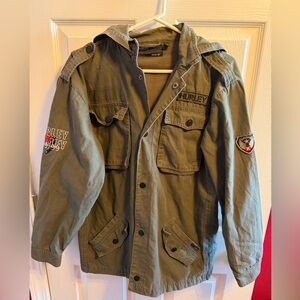Hurley Men's Army Green Field Jacket sz L
